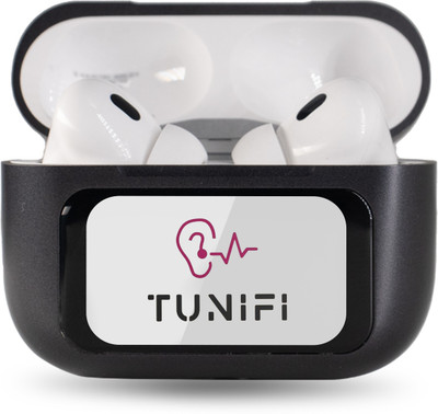 Tunifi Color LCD Pro True Wireless Noise Cancelling Earbuds, 6-Mic, Smart LCD Display Bluetooth(Black, In the Ear)