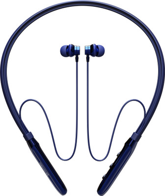 MAK POWER Wireless Neckband with Magnetic Switch | Deep Bass Sound | Type-C | 500H Standby Bluetooth(Blue, In the Ear)