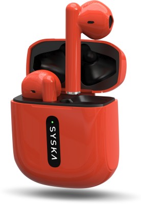 Syska SONIC BUDS IEB450 Bluetooth Headset(Cherry Red, True Wireless)