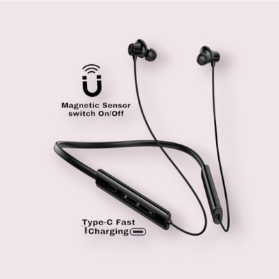 TWS Pro Neckband With Upto 48 Hours Playback & Fast Charging Earphone_6H_AH Bluetooth & Wired(Black, In the Ear)