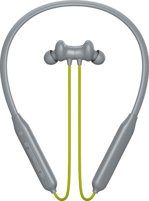 ROKAVO Z2-MAGNETIC POWER ON/OFF 50HrS Playtime Headphone Neckband (Z2-SNY 5) Bluetooth(Light Green, Grey, True Wireless)