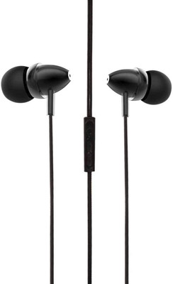 Saule D9 in-Ear Explosive Bass Earphones with in-Line MIC (Black) Wired(Black, In the Ear)
