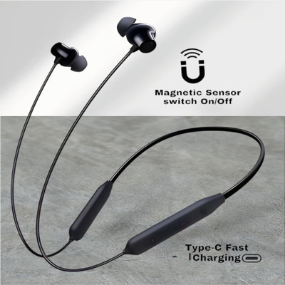 GDS Adaptive Bass Neckband - adjust to your environment and great sound_G2 Bluetooth & Wired(Black, In the Ear)