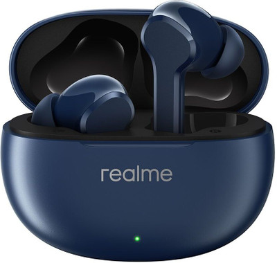 realme Buds T110 (RMA2306) with AI ENC for calls, 38 hours of Playback and Deep Bass Bluetooth(Jazz Blue, True Wireless)