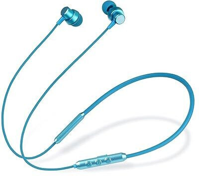 Home Story CHARLIE Neckband High Bass Sound Earphones, 24 Hrs Playback Bluetooth(Blue, In the Ear)