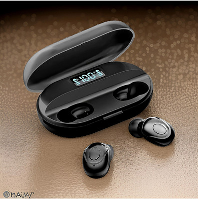 GUGGU T2 TWS Earbuds: 26hr Playback, Bluetooth 5.1, iOS/Android Compatible VIP84 Bluetooth(Black, In the Ear)