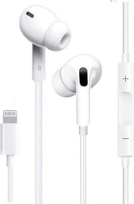 X88 Pro New EarPods with Lightning Connector Wired(White, In the Ear)