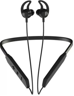 Wifton Wireless Flexible in Ear Bluetooth Neck Band with High Bass-x Bluetooth Headset(Black, In the Ear)