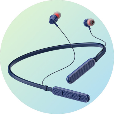 Cult BT Sports Neckband | Fast Charging | 38H Playtime | Magnetic Earbuds Bluetooth & Wired(Blue, On the Ear)