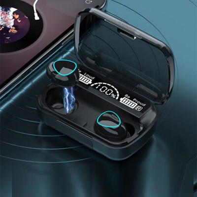 GUGGU UJU_573N_TWS M10 Wireless Earbuds Bluetooth Headset Bluetooth(Black, True Wireless)