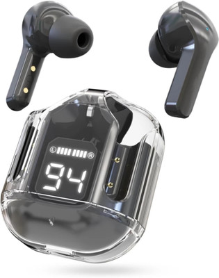 TOUCH 18 M19 TWS Earphone Touch Control Mirror Digital Display Wireless Bluetooth 5.289 Bluetooth(Black, True Wireless)