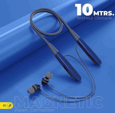 ultiads 40 Hours Playing Time Fast Charging Bluetooth Neckband Bluetooth Headset(Blue, In the Ear)