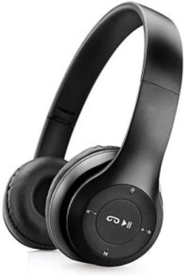 RECTITUDE P47 Bluetooth Sports Headphones with Mic Ideal for Active Lifestyles Bluetooth Bluetooth & Wired(Black, On the Ear)