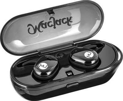Macjack Wave-200 True Wireless Earbud, Touch Control Bluetooth headphone Bluetooth Bluetooth(Black, True Wireless)