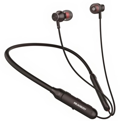 MR.NOBODY N50 With 40 HRS Playback,Fast Charging,High Bass & ASAP Charge Bluetooth N18 Bluetooth Headset(Black, In the Ear)