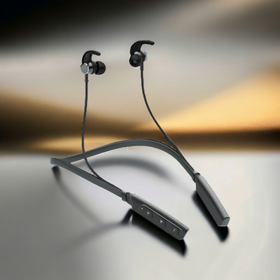 GPQ STORE Rokerz 235 Pro Wireless Bluetooth Neckband(0.743 Bluetooth(Black, In the Ear)