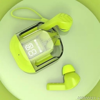 Techfly Ultrapods Gaming V5.3 Sweatproof True Wireless ANC Earbuds u13 Bluetooth(Green, True Wireless)