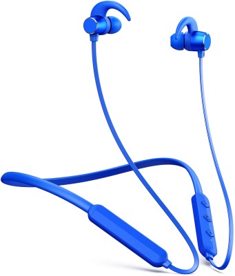 TEQIR New 2024 Crystal 48 Hrs Playtime Gaming Bluetooth ENC Earphone 40ms Low Latency Bluetooth Gaming Headset(Blue, High Bass , Clear Sound , Immersive LED Lights, In the Ear)