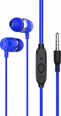 Zusix Vibesix VX-03 Wired Earphone Handsfree with Mic Wired(Blue, In the Ear)