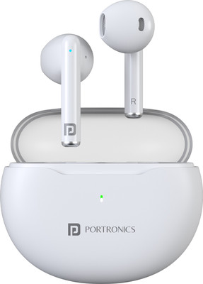 Portronics Twins S20 In Ear TWS Earbuds With 35 Hour Playtime,Touch Control,Low Latency Bluetooth(White, In the Ear)