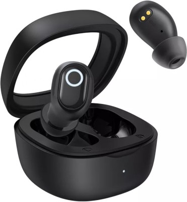 VEHOP Bass Buds Mini Earbuds TWS with ENC, Low Latency, 25hrs of Play & Fast Charging Bluetooth Headset(Black, True Wireless)