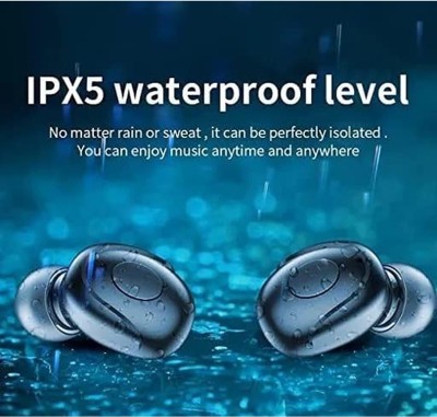 SACRO TIU_456R_TWS T2 Wireless Earbuds Bluetooth Headset Bluetooth Gaming(Black, True Wireless)