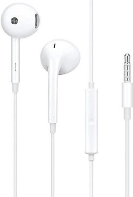 Noteplus Wired In Ear Earphones with Ultra Bass & for All /Anroid/ iOS Devices (White) Wired Headset(White, In the Ear)