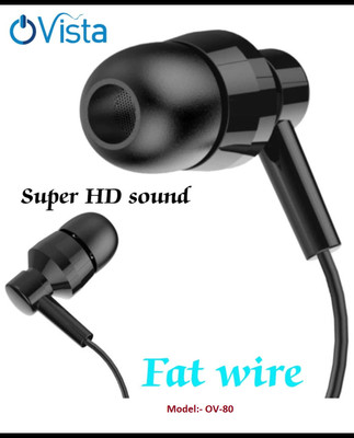 Ovista OV-80 Wired(Black, In the Ear)