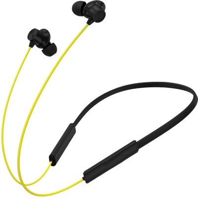 Rueqn Buds Wireless 3 Upto 60H Playtime*, ENC, Magnetic On/Off Neckband Headphon [YL2] Bluetooth(Yellow, In the Ear)