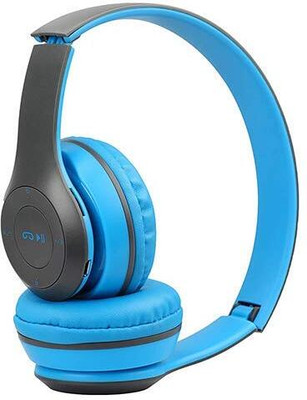 G2L Amazing Wireless Sports Gaming Headphone With FM&SD Card Slot Bluetooth Headset Bluetooth & Wired(Blue, On the Ear)