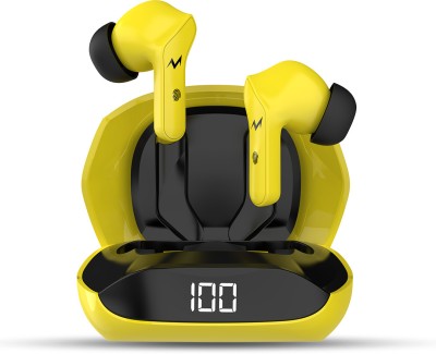 TEMPT Thunder Wireless Bluetooth Earbuds with Massive 24 Hrs Total Playtime Bluetooth Gaming(Yellow, Legendary Bass, True Wireless)