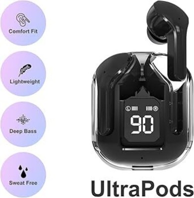 SIACART M10 Pods With Airbuds Earbuds/TWs/buds 5.1 Earbuds with 100H Playtime Bluetooth(Black, In the Ear)