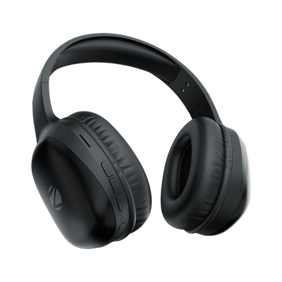 ZEBRONICS Zeb-Thunder Pro, True 60H Backup, BT v6.0, Gaming Mode, ENC,AUX,mSD,Dual Pairing Bluetooth(Black, On the Ear)