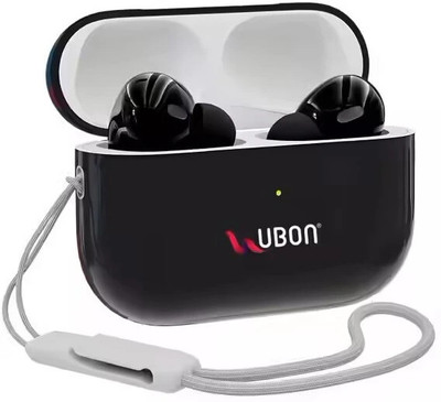 renotch Ubon BT-160 Earbuds V5.3, IPX4, With 400 hr Standby Time With ANR Enable Bluetooth(Black, In the Ear)
