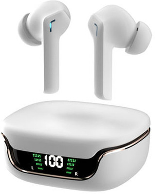 Obvie True Wireless Earbuds ENC Game mode Low Latency Deep Bass Touch Control, Bluetooth Gaming(White, True Wireless)