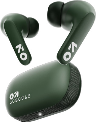 GOBOULT Y1 with Zen ENC Mic, 50H Battery, Fast Charging, Pro+ Calling, Knurled Design Bluetooth(Green, True Wireless)