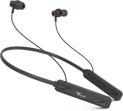 AAMS 139 Bluetooth 5.0 Wireless Neckband, TYPE C Charge, 16hrs Playtime,Voice Assist. Bluetooth(Black, In the Ear)