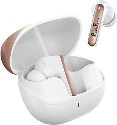 PunnkFunnk Fusion Buds XI True Wireless Bluetooth 5.0 with Touch Control – White Design Bluetooth & Wired(White, True Wireless)