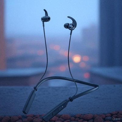 DNM signband-2 signature TWS bluetooth headphone upto 8 hours playbacktime Bluetooth(Grey, In the Ear)