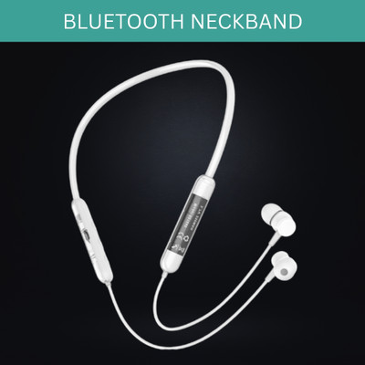SACRO Bt Transparent (Neckband Bluetooth Earphones) with Deep Bass 35 Hrs PlaytimeQ235 Bluetooth(White, In the Ear)