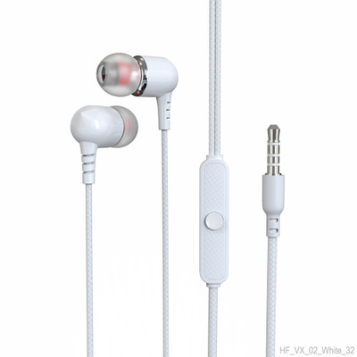 Zusix VX 02 - Seamless Connectivity with 3.5mm Jack Wired Earphone Wired(White, In the Ear)