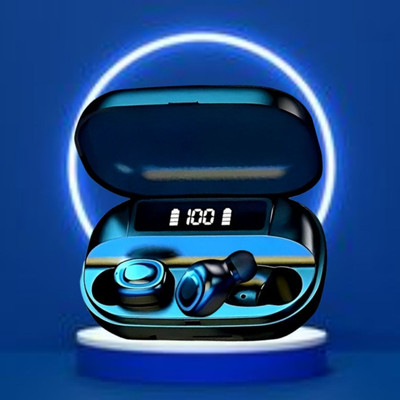 FRONY T2 TWS 5.0 Bluetooth With led Display Earbuds Compatible for All Smartphone R459 Bluetooth(Black, True Wireless)