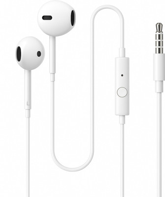 RoarX 3.5mm Wired Headphone with HD Mic | Wired earphone with Mic | HD Bass Wired(White, In the Ear)