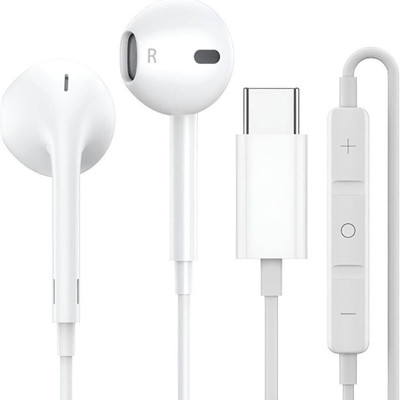 X88 Pro TypeC Earphone with out woofer Wired(White, In the Ear)