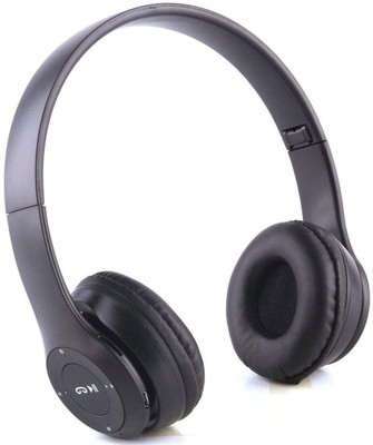 RECTITUDE P47 Wireless Headphone Bluetooth With Mic Bluetooth(Black, On the Ear)