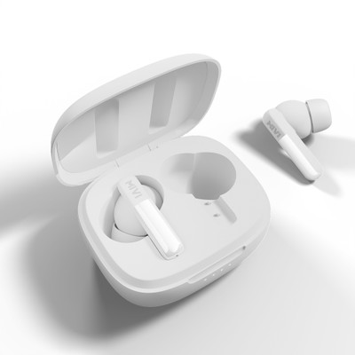Mivi DuoPods Blaze [New launch], AI-ENC, 60 Hrs, 13mm Drivers, Fast Charging, BT v5.3 Bluetooth(Silk White, True Wireless)