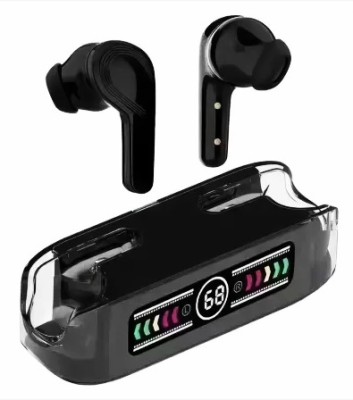 THE MOBILE POINT M12 Max IPX7 Waterproof Bluetooth | Low Latency Bluetooth Headset(Black, True Wireless)