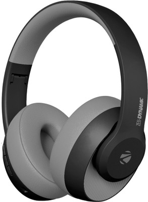 ZEBRONICS Zeb- Dynamic, with 34H Playback time , Aux Input, Call Function Bluetooth(Black, On the Ear)