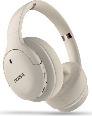 Noise Airwave Max 4 with 70 Hours Playtime,ENC wiith Dual pairing & Ultra-low latency Bluetooth(Calm Beige, On the Ear)