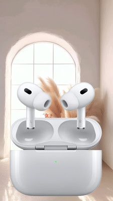 BeatFlow Earbuds Pro 2 (2nd generation) With Wireless Charging Case, ANC 17 (USB-C) Bluetooth(White, True Wireless)
